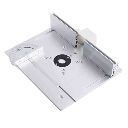 Lfhelper Frästisch Einlegeplatte Oberfräsentisch, Aluminium Fräse Tisch Werkbank, Holzfräsen& Hinterem Anschlag& Winkellineal, Schneidemaschine Flipboard für Holzbearbeitung Bänke Oberfräse Tischfräse Lfhelper Frästisch Einlegeplatte Oberfräsentisch, Aluminium Fräse Tisch Werkbank, Holzfräsen& Hinterem Anschlag& Winkellineal, Schneidemaschine Flipboard für Holzbearbeitung Bänke Oberfräse Tischfräse