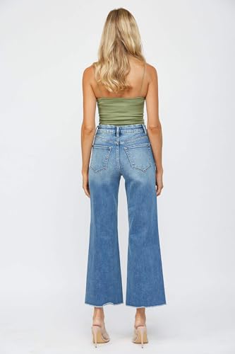 SALT TREE Mica Denim - Festival Stretch Super High Rise Wide Leg Jean - MDE-W1822