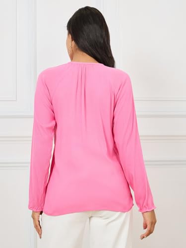 Image of Styli Women's Solid Regular Fit Tops