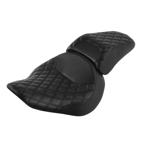 Asiento de Conductor Ergonómico contra Dolor Lumbar en Sillín Motocicleta Fat Boy