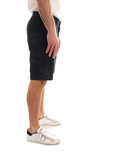 SUN 68 Bermuda Military Solid da Uomo Navy