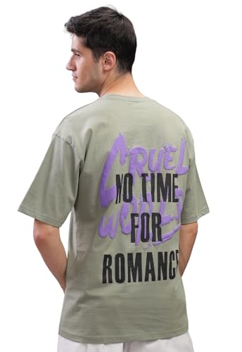 T-shirt surdimensionné homme imprimé dos idéal pour vos sorties urbaines