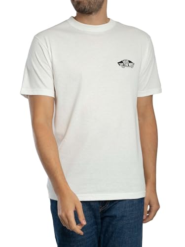 Vans Uomo Maglietta con Logo Posteriore Double Standard, White/Black, L