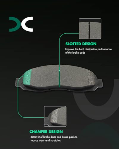 Image of SCITOO D962-7861 Disc Brake Pads Sets Front Metal Brake Pads w /Hardware