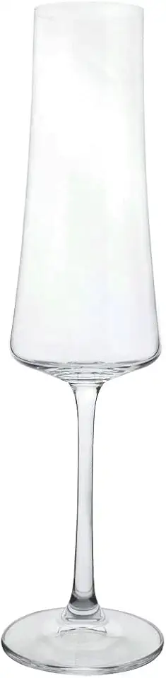 Jogo de 6 tacas para champanhe Xtra em cristal ecologico 210ml A26,5cm