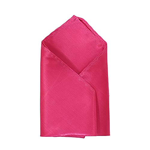 Image of TIE STUDIO Men's Solid Pocket Square | Size- 10cm x 10cm | Colour-Royal Blue | Pack of 1 |