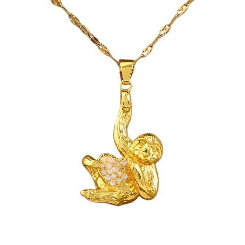 Collier singe fille en argent 925, le cadeau d'anniversaire idéal avec pendentif cage