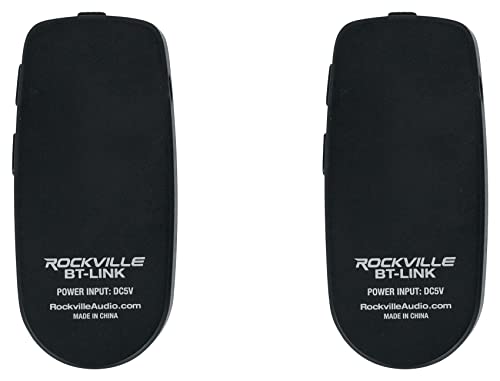 Rockville BT-Link Bluetooth Adapters (2), Aux to Bluetooth 5.0, Wireless Sync, DSP Audio, 35ft Range, Perfect for Home, Car, and Pro Audio Systems by Rockville - Image 2