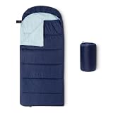 Amazon Basics Kinderschlafs&auml;cke, f&uuml;r 10 &deg;C geeignet, Marineblau, 167.6cm x 73.7cm