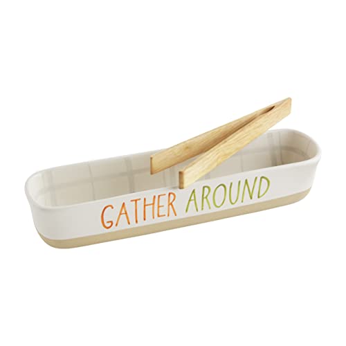 Mud Pie Fall Gather - Plato para galletas, color crema