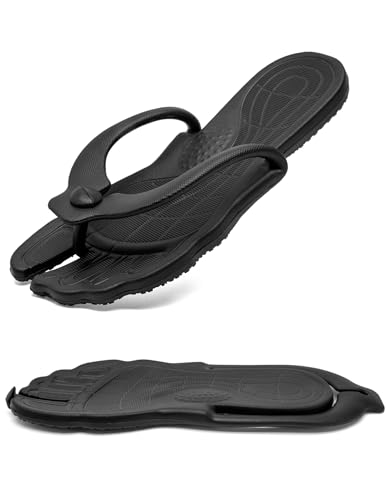 Image of Shower Shoes Travel Slippers for Women Men, Folding Slides Sandals, Portable Hotel Spa Slippers, Waterproof Quick Drying Flip Flops, Beach Sandals