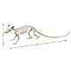 ATOSA Halloween Deko Ratte Skelett 34 cm