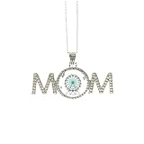 Collar verde con patrón de parque de atracciones para el día de la madre, regalo para mamá, abuela, abuela, joyería de cumpleaños, Medium