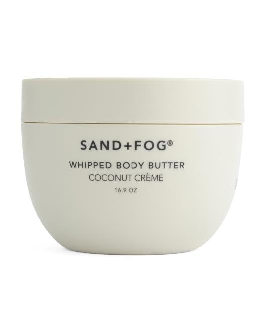 Sand + Fog Whipped Body Butter, Coconut Cream Scent, 16.9 Fl Oz
