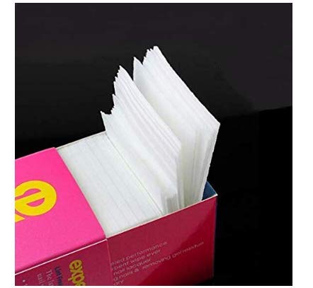 LASSUM 325 Pcs Lint Nail Art Gel Polish Remover Cotton Pad Nail Wipe,Soft Absorbent Manicure Makeup Cosmetic Cotton Pads