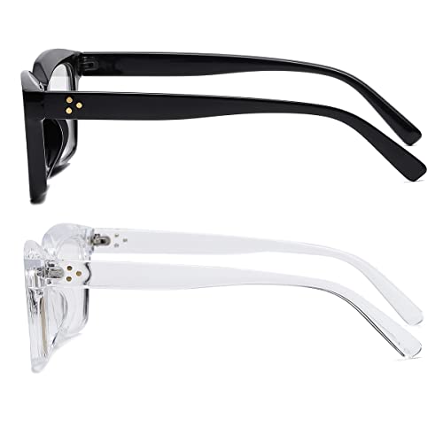 Image of JOVAKIT Non Prescription Glasses for Women Men Fashion Square Frame Eyeglasses
