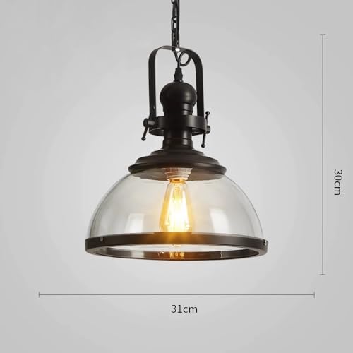 Lámpara colgante de comedor negra E27 regulable para iluminar mesas de cocina oscuras 6
