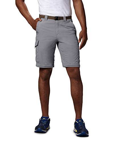 Image of Columbia Men's Silver Ridge Big & Tall Convertible Pants, Columbia Grey, 44x30