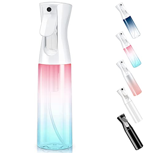 Immagine prodotto: Bottigliette spray, 300ML Spruzzino Nebulizzatore, Flacone Spray per Acqua Continua Vuoto, Ultra Fine, per Barbiere, Piante, Fiori, Pulizia, Alcol (Rosa blu)