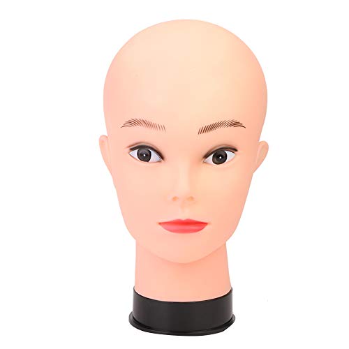 Beauty Mannequin Head Model Bald Manikin Head for Wigs Making Wig Display Hat Display Glasses Display