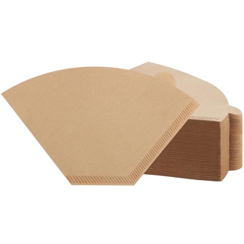 Image of 100 Count #4 Cone Coffee Filters 8-12 Cup Compatible with Ninja Maker | Unbleached, Disposable, Natural Wood Pulp Coffee Filters Compatible with Ninja, Pour Over and Drip Coffee Maker