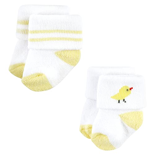 Hudson Baby Baby Girls' Cotton Rich Newborn and Terry Socks