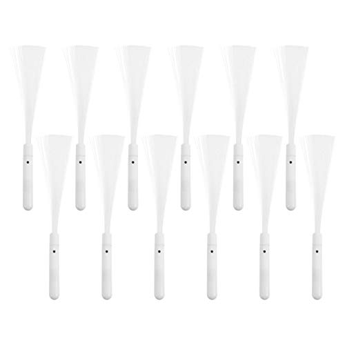 VICASKY 12Pcs Colorful LED Fiber Stick Party Props for Birthday Concerts Halloween and Festivals Light Up Party Supplies and Accessories