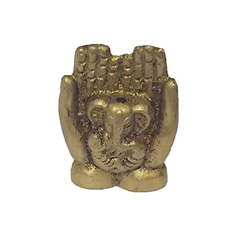 Incense Small Stick Holder or agarbatti Stand Sculpted Made of Brass Mini Statue, Sculpture, for Home and Office Temple use Pooja Article (stick-holder-0108) Cover