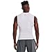 Under Armour Men's Armour HeatGear Compression Sleeveless T-Shirt , White (100)/Black, Large