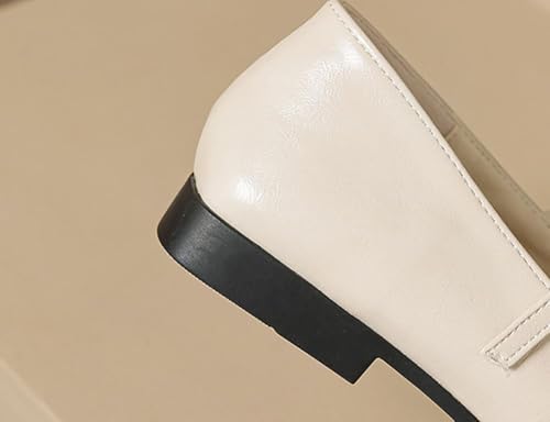 Women's Vintage Mary Jane Shoes Ankle Strap Square Toe Flats, Slip on Ballet Dressy Comfortable Shoes with Buckle, Casual Party Dress Shoes3