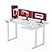 Produktbild SANODESK Höhenverstellbarer Schreibtisch (160x110 cm) - L-förmiger Schreibtisch höhenverstellbar mit Dual Motor, Memory-Steuerung (Weiß)