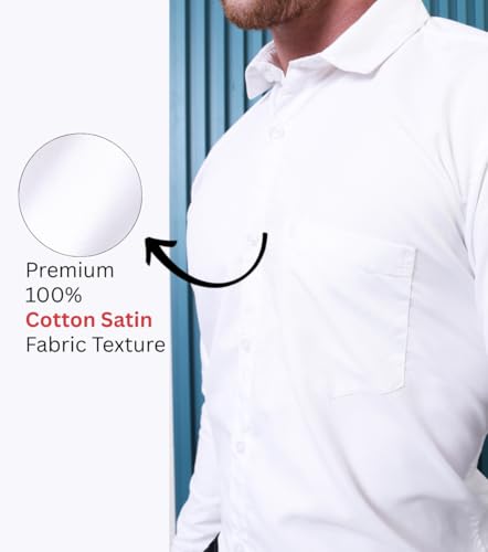 Image of CONTRARY Men's Solid Plain Satin Shirt | Stylish Casual & Formal Wear | Premium Pure Satin Silk Silk Fabric | Full Sleeve Button-Down Shirt for Office, Parties & Daily Outfits (Multicolor)