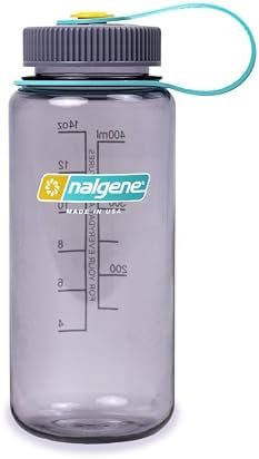 Nalgene 16 oz Wide Mouth Water Bottle | Slim Cup Holder Size, BPA...