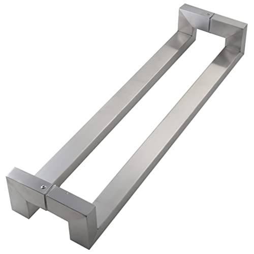 Porte grange coulissante sublimée par une grande poignée double face de 60 cm pour salon et cuisine