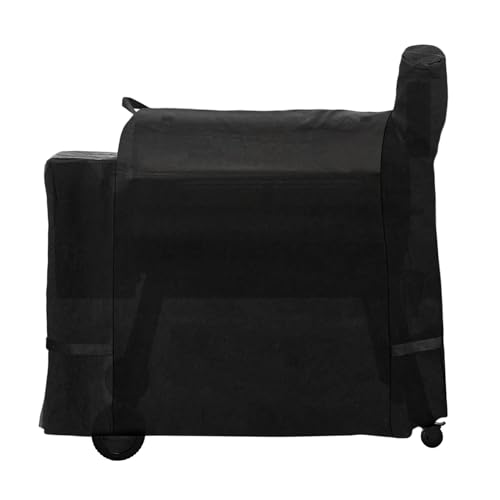 Outdoor Heavy Duty Waterproof Pellet Grill Cover for Traeger 34 Pro 34 Series Wood Pellet Smoker Grill Texas and More Full Length All Weather Protection Grill Cover for Traeger BAC380 BAC504 Black
