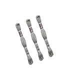 Gris MYMERCERIE Lot de 3 échevettes 10m DMC Fil retors Mat Canevas Tapisserie 100% Coton Gris Clair 2415