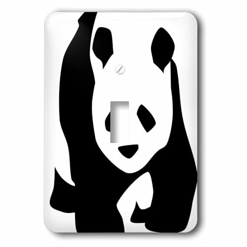 Interrupteur à bascule panda 3dRose pour creer une ambiance zen et enfantine