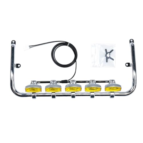 Foco de techo RC y parachoques plástico para Tamiya Scania 770S y Volvo 750 escala 1/14