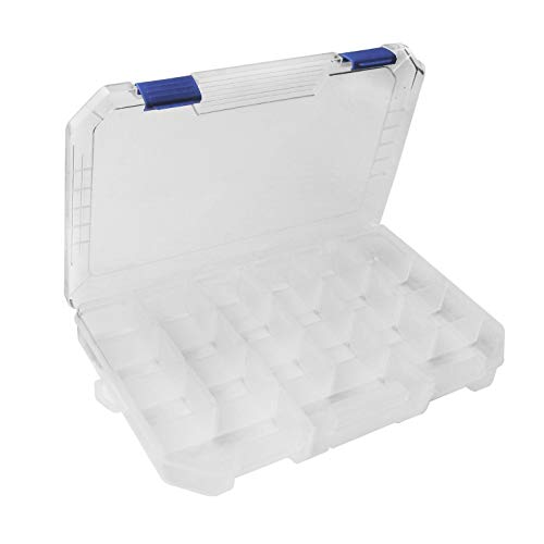 Large Plastic Tackle Box Storage Organizer Box 3700 With Adjustable Dividers 4 Pack Tackle Tray #TOP1