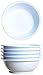 Produktbild idea-station Gastro Kunststoff-Schalen 6 Stück, 18 cm, 600 ml, weiß, mehrweg, bruchsicher, rund