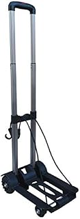 Acclaim Heavy Duty 4 Wheel Solid Construction Bowls Bowling Fold Flat Telescopic 97cm 38 Handle Black Silver Metal Plastic Trolley