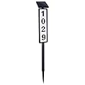 FORUP Solar Lighted House Address Numbers Sign, Solar Powered House Numbers Light, LED Illuminated Outdoor Address Plaque for Home Yard Garden House