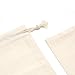 Tendwarm 20 Pack 3.9x5.9 Inches Cotton Drawstring Bags Reusable Muslin Sachet Bag for Party Wedding Storage Home Supplies