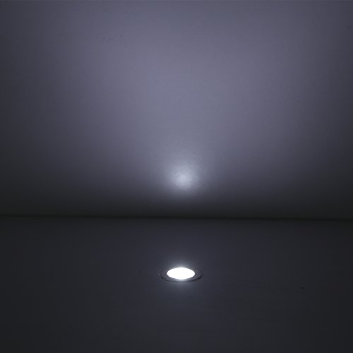 QACA 30 Mini Spot Exterieur Led Encastrable 0.4W/DC12V Etanche IP67 Luminaire Exterieur Décoration pour Terrasse, Patio,Escalier,Chemin,Jardin (Blanc Froid) – vue 7
