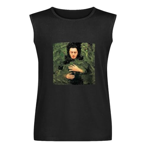 Photo de Vests GCZ Alain Bashung Fantasy Military Cushions 100% Cotton for Women O-Neck Activewear Sleeveless Tops Black S