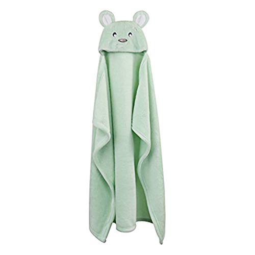 Image of MY NEWBORN Baby Blanket Wrapper Bath Towel- Pack of 2 Katty, GreenPuppy
