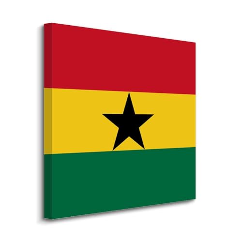 Lienzo decorativo para pared de Ghana que llena tu hogar de orgullo e identidad