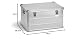 Enders Aluminiumbox VANCOUVER, Industriebox, Transportbox, Universalbox, Gummidichtung, stabil, robust, Staub- und Spritzwasserschutz, Werkzeugkiste, Campingbox, Handgriffe, B79 x T58,5 x H60 cm #1351