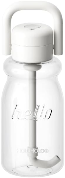 HOLOHOLO Tumbler Insulated Water Bottle with Handle and Lockable Lid Leak-Proof Travel Bottle for School, Home, Work, BPA-Free, Gifts for Students (Blue-23oz)