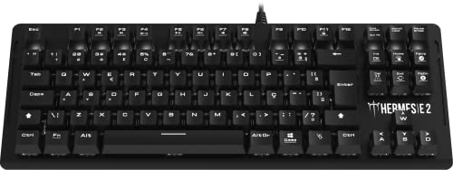 Teclado Mecânico Gamdias Hermes E2 Single Color LED Branco Switch Azul HERMES E2 WHITE (BR/BLUE)